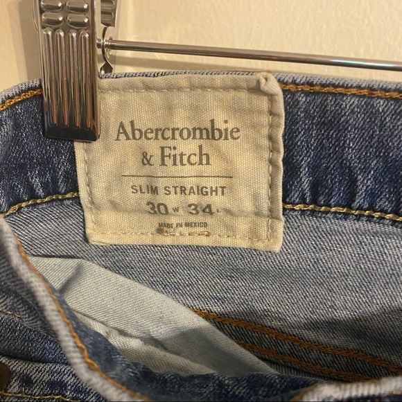 Abercrombie Slim Straight Jeans 30x34 - Picture 3 of 6